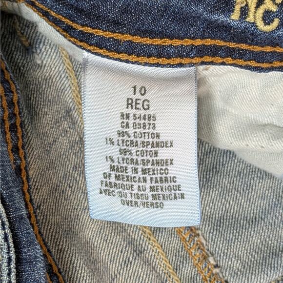 American Eagle Jeans Women’s 10 Regular Low Rise Bootcut Blue Denim Y2K 2000s - Picture 5 of 12